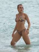 Tallia Storm in Bikini at Sandy Lane Hotel Beach in Barbados