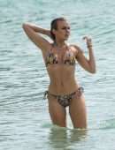 Tallia Storm in Bikini at Sandy Lane Hotel Beach in Barbados