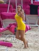 Tallia Storm in Bikini at Sandy Lane Hotel Beach in Barbados