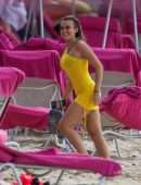 Tallia Storm in Bikini at Sandy Lane Hotel Beach in Barbados