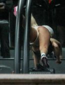 Addison Rae Booty in Short Shorts at Gym in Beverly Hills