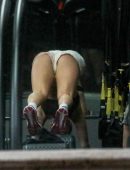Addison Rae Booty in Short Shorts at Gym in Beverly Hills
