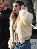Addison Rae Cleavage Out in Los Angeles