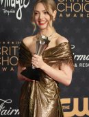 Amanda Seyfried at 28th Critics Choice Awards in Golden Dress in LA