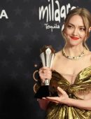Amanda Seyfried at 28th Critics Choice Awards in Golden Dress in LA