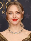 Amanda Seyfried at 28th Critics Choice Awards in Golden Dress in LA