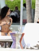 Draya Michele in Tiny Bikini on the Beach in Cancun
