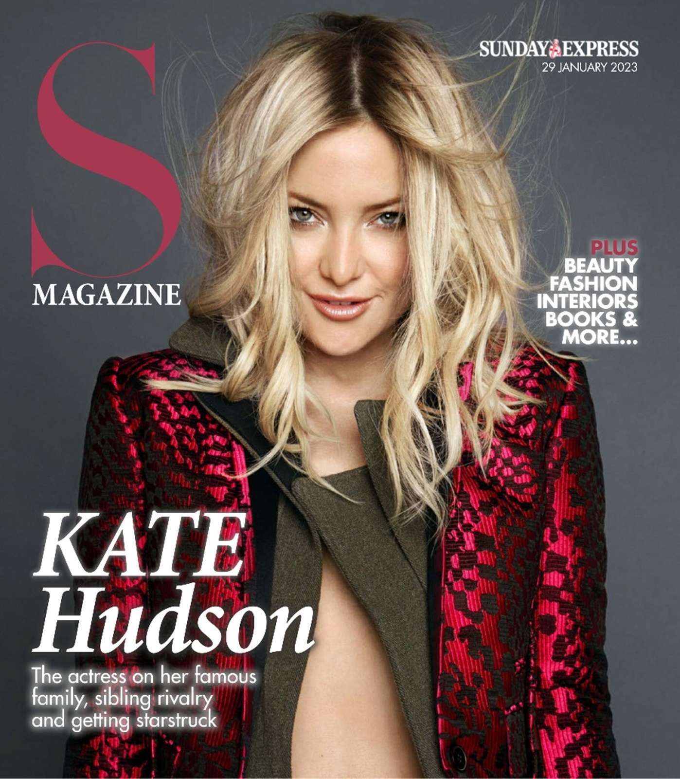 Kate Hudson in Sunday Express Magazine - January 2023