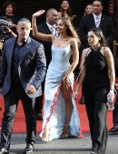 Margot Robbie Leggy at the Premiere of Babylon in Sydney