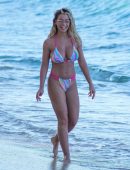 Molly Rainford in Bikini at the Beach of Barbados