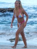 Molly Rainford in Bikini at the Beach of Barbados