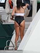 Selena Gomez Booty in Bikini on a Yacht in Cabo