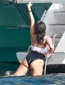 Selena Gomez Booty in Bikini on a Yacht in Cabo