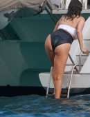 Selena Gomez Booty in Bikini on a Yacht in Cabo