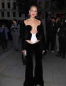 Nathalie Emmanuel in Black Revealing Dress Stuns London Crowd
