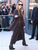 Olivia Wilde in a Blazer and a Long Skirt at the NEW YORK FASHION WEEK