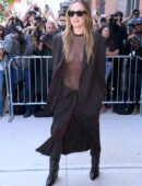 Olivia Wilde in a Blazer and a Long Skirt at the NEW YORK FASHION WEEK