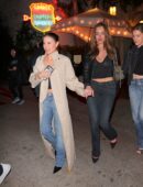 Stassie Karanikolaou in a transparent top in WeHo